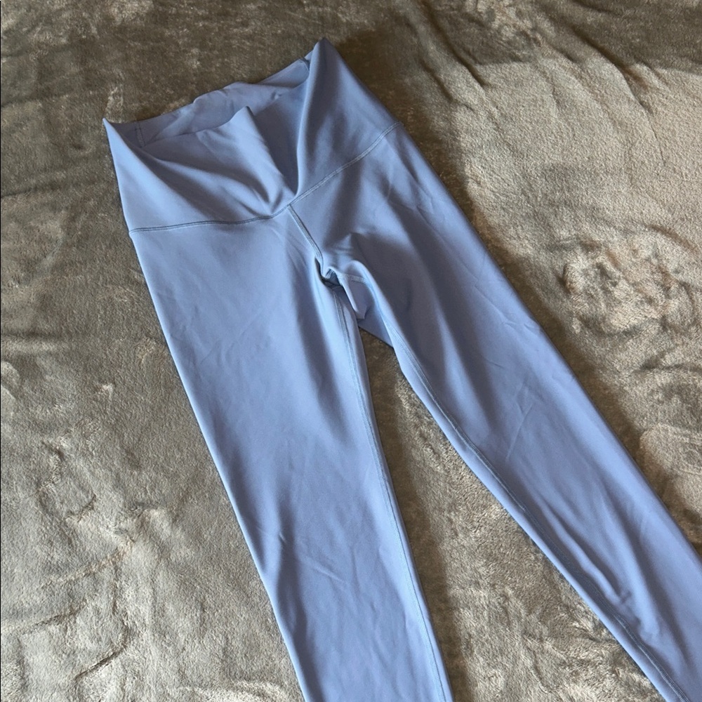 Old Navy Women's High Waisted Light Blue GoDry Leggings
